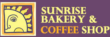 Original Sunrise logo with a purple background, a sun in a square. 